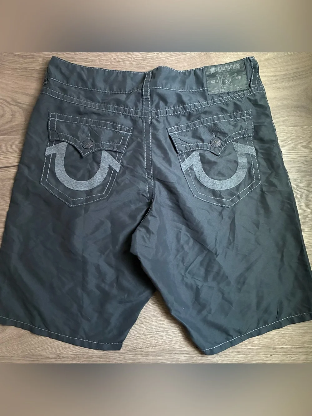 True Religion Men’s Size 40 5 Pocket Hybrid Shorts Swim Trunks Streetwear Y2K